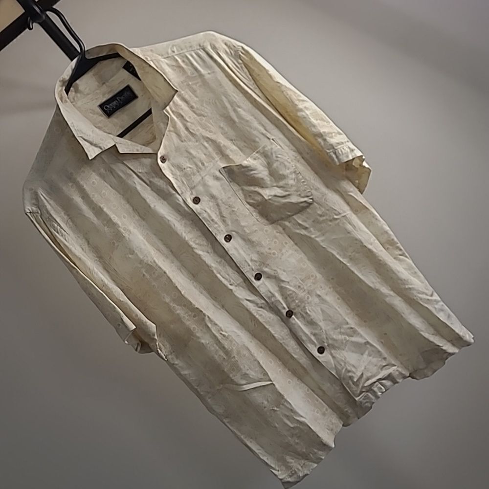 Ocean Pacific menswear sz M  100% rayon button front collared shirt